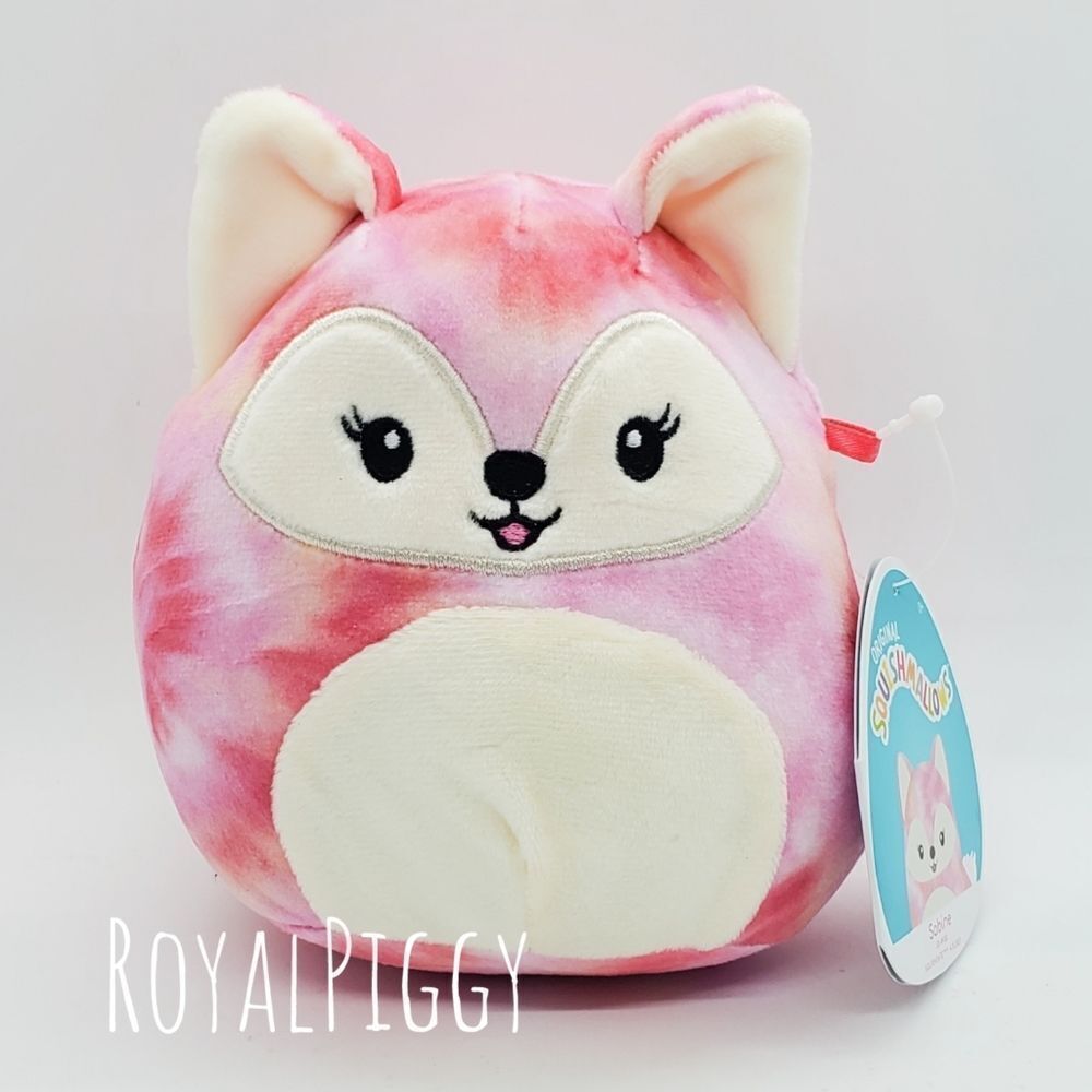 5" Squishmallow Sabine Fox pink Sassy squad KellyToy soft plush